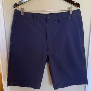 Travis Mathew Hefner Stretch Blue Golf Shorts